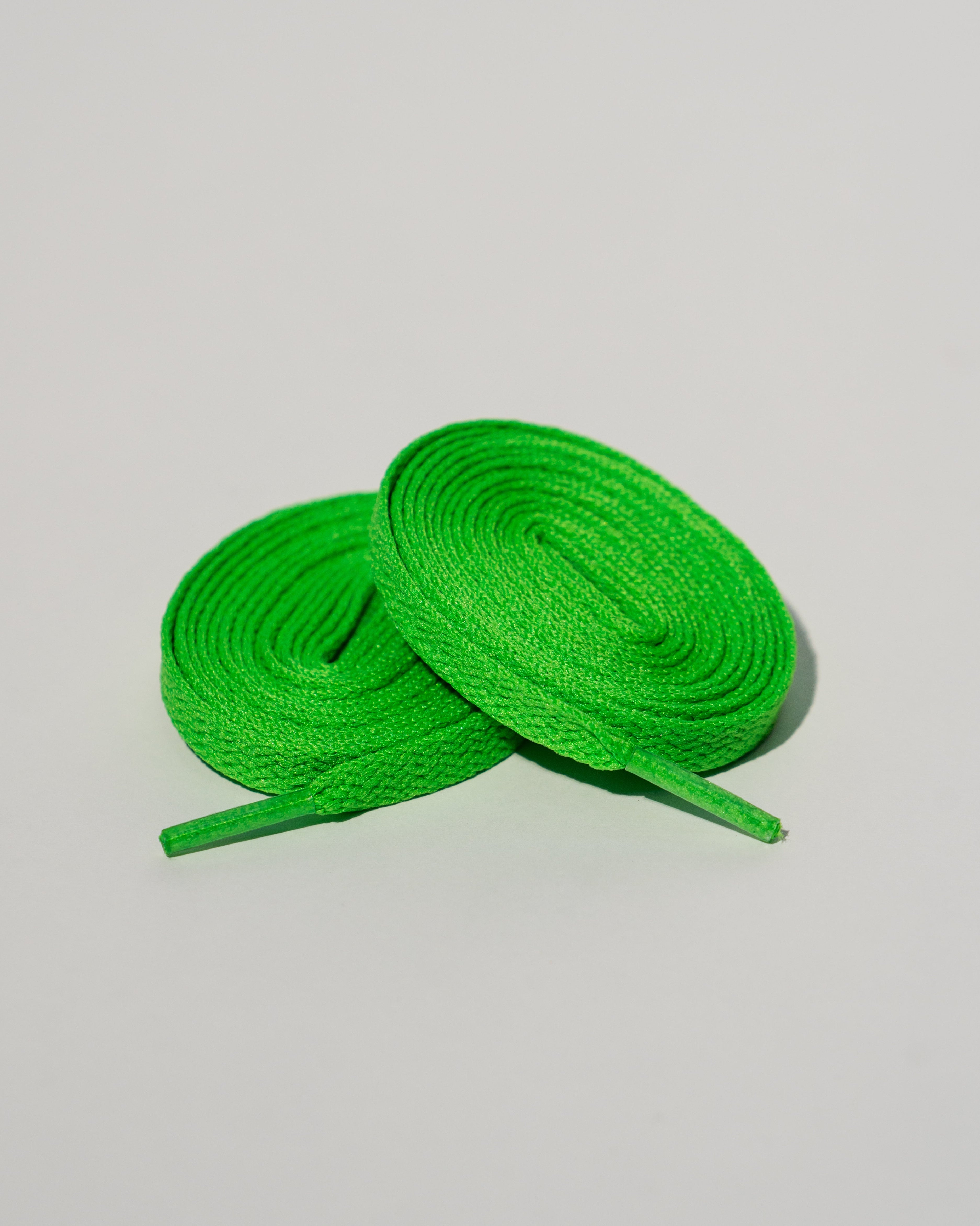 “Grass Green” Flat Lace