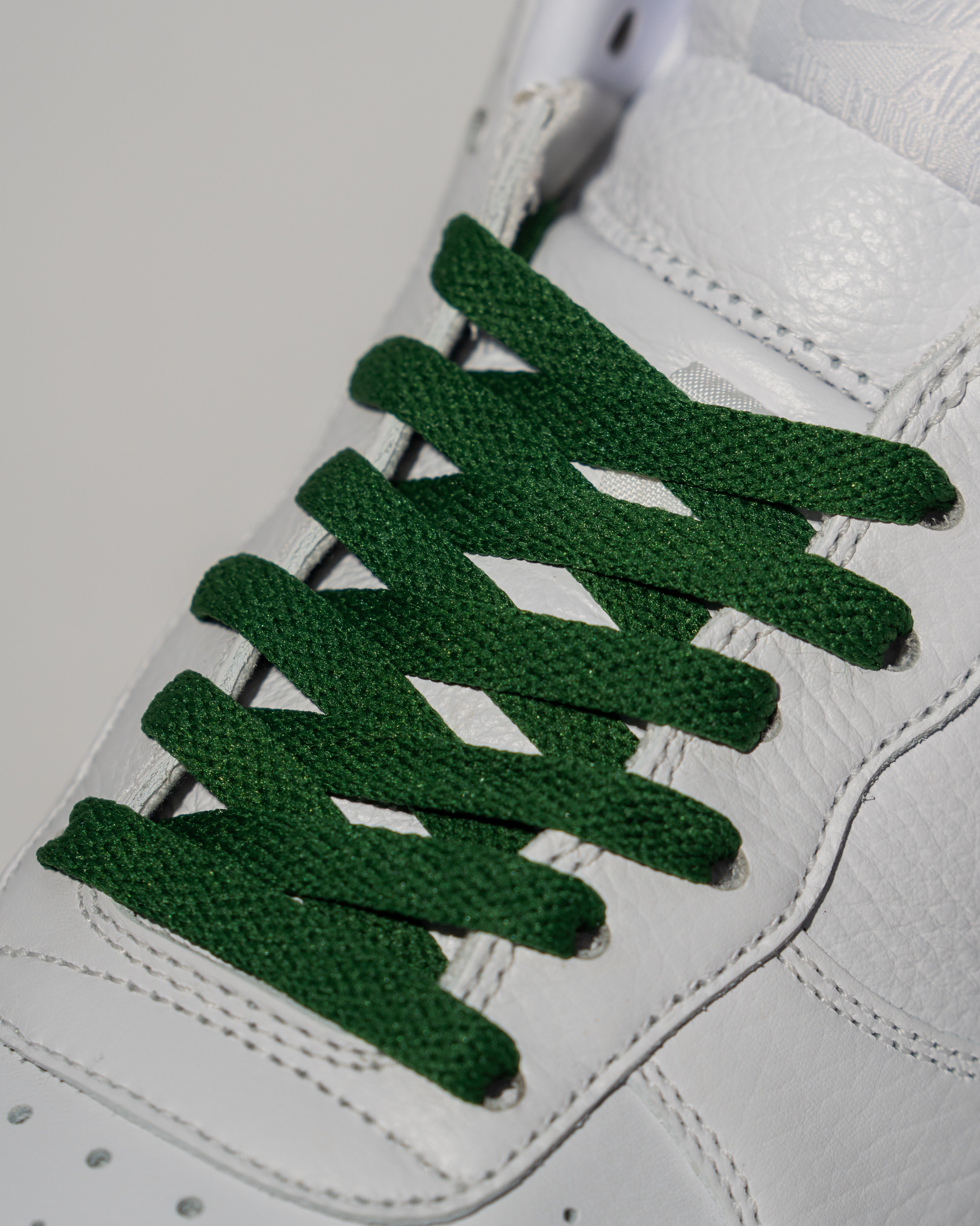 “Pine Green” Flat Lace