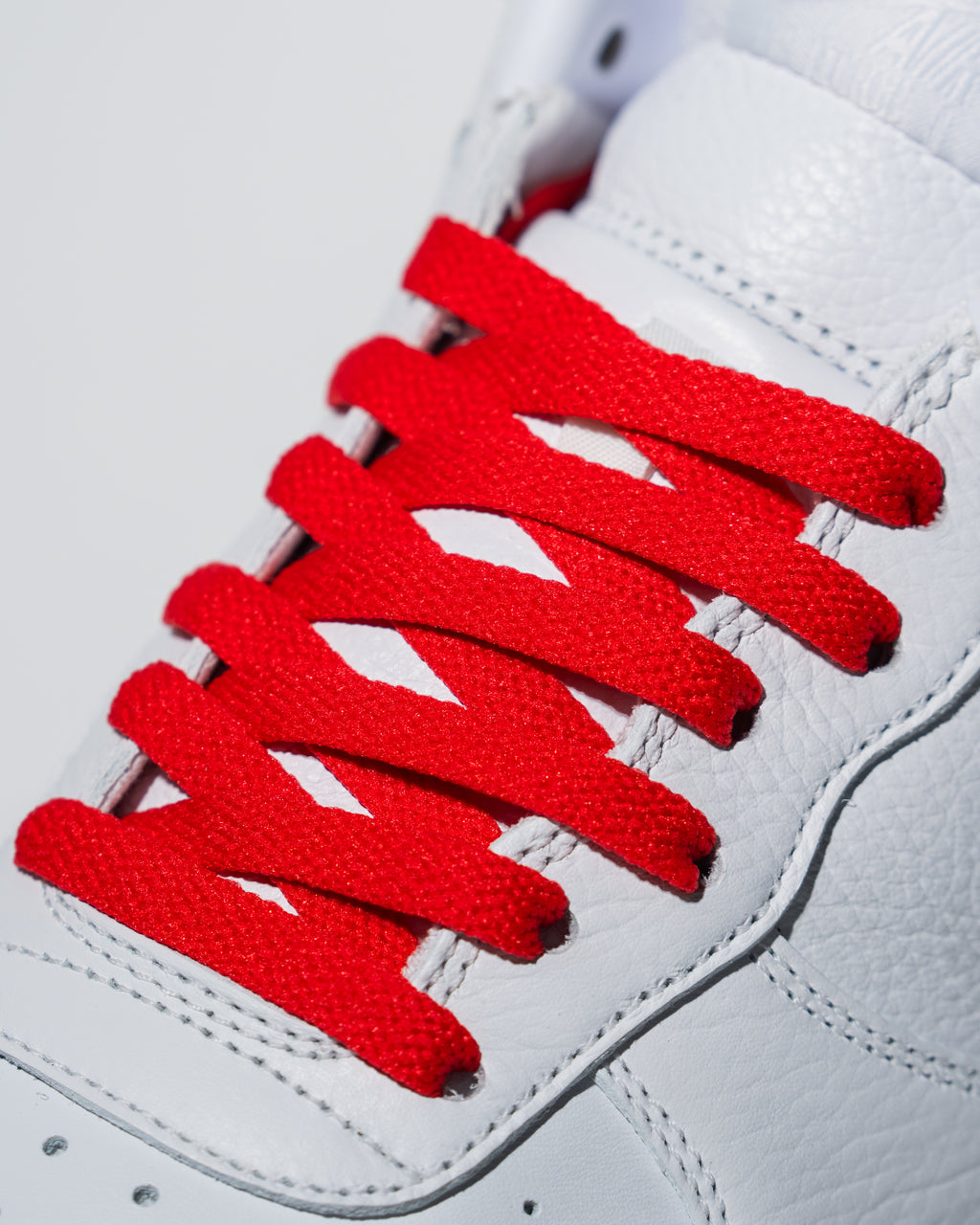 "Barn Door Red" Flat Laces