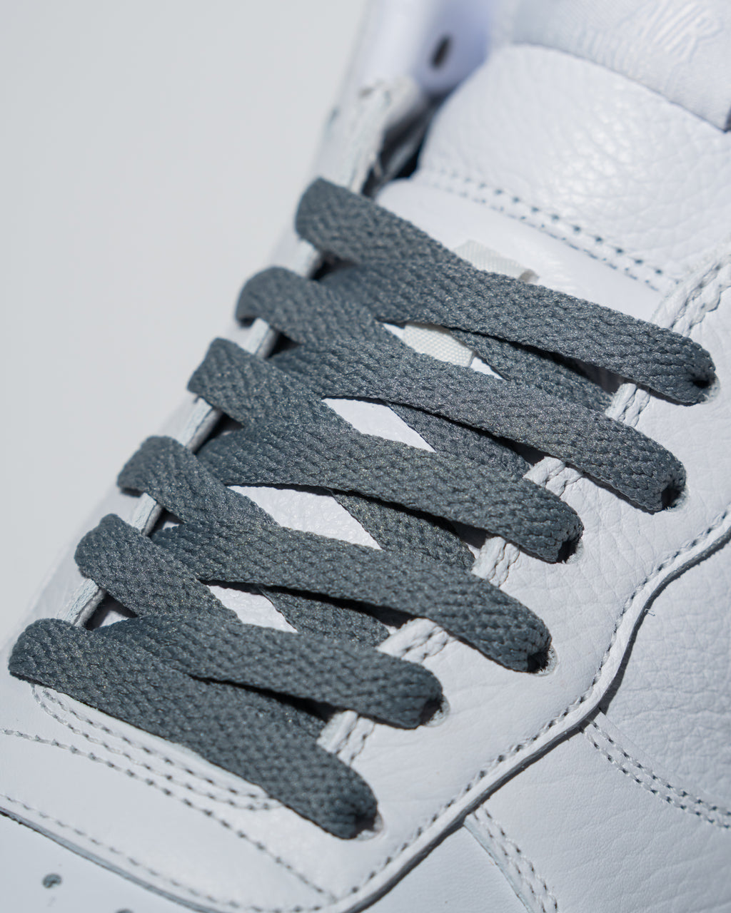 "Dark Gray" Flat Lace