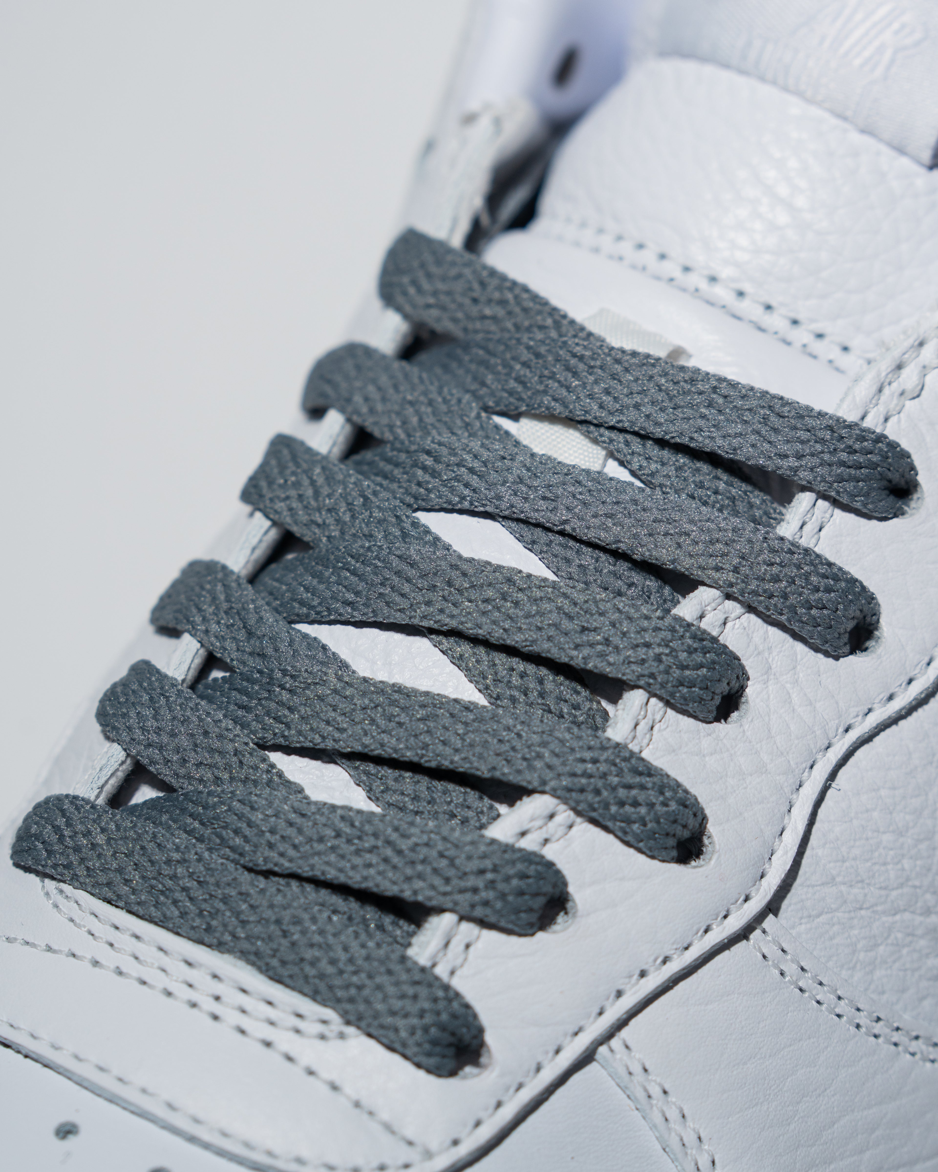 "Dark Gray" Flat Lace